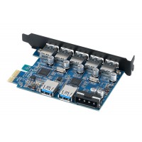 Card PCI-E to USB 3.0 7 Port Orico PVU3-502U chính hãng